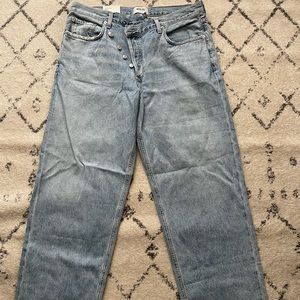 AGOLDE Crisscross Upsize High Waist Jeans